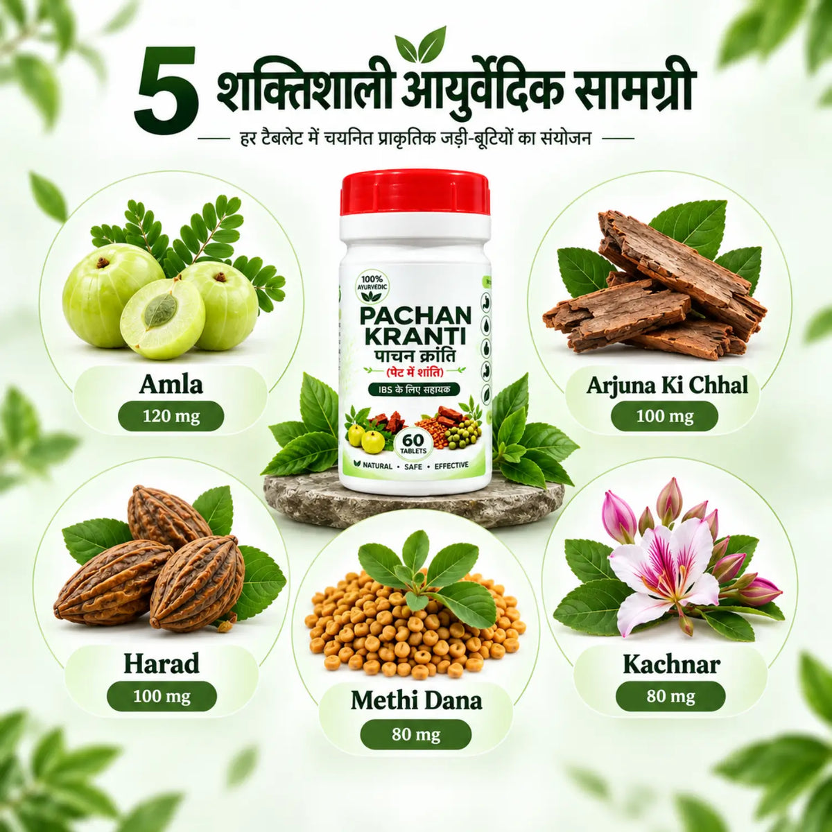 Pachan Kranti Ayurvedic herbal ingredients for digestive wellness